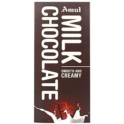 Amul Smooth N Creamy Milk Chocolate Bars (150 g) and Silver Plated Coin