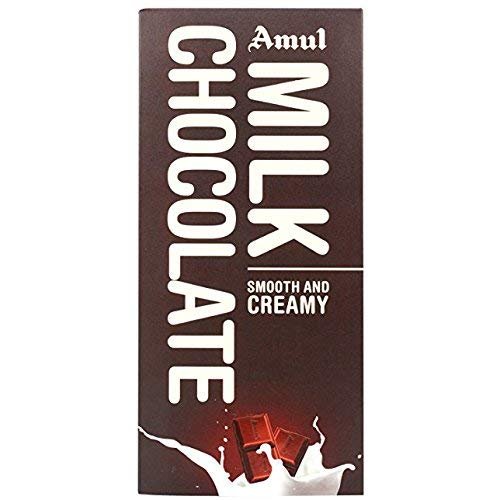 Amul Smooth N Creamy Milk Chocolate Bars (150 g) and Silver Plated Coin