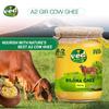 Ved A2 Gir Cow Ghee Churned from Traditional Bilona Method | A2 Cow Desi Ghee | Bilona Ghee | 100% Pure Ghee | 750ml view 2