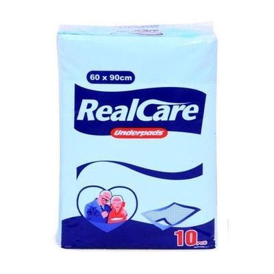 Real Care Underpad - 60 Cm X 90 Cm,Pack of 5 (10X5=50 Count)