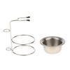 Cyruss Alloy Shaving Brush Stand Holder + Stainless Steel Shave Mug Bowl Set view 2