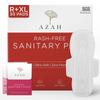 AZAH Sanitary Pads for Women (20 Reg + 10 XL) [Pack of 30] 100% Rash-Free sanitary napkins | 3x More Absorption, Cottony Soft and Dry Top Cover for heavy Flow | Leak-Proof | With Disposable Bag view 1