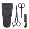 BlueZOO Beard Mustache Scissors and Comb Set Kit for Men Care - (3 Pieces Kit) view 1