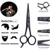 BlueZOO Beard Mustache Scissors and Comb Set Kit for Men Care - (3 Pieces Kit) view 2