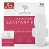 AZAH Sanitary Pads for Women XL [Pack of 15] 100% Rash-Free sanitary napkins | 3x More Absorption, Cottony Soft and Dry Top Cover for heavy Flow | Leak-Proof | With Disposable Bag view 1