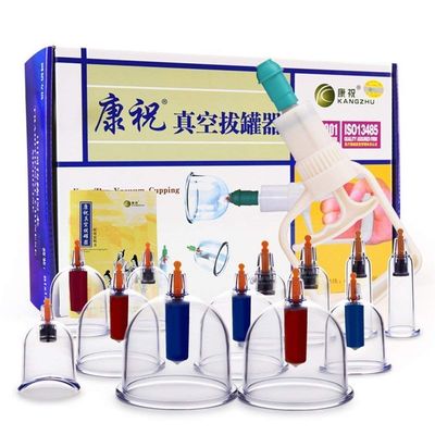 ACi Acupressure India Bio-Magnetic Chinese Therapy Traditional Massage Medical Cupping Suction Acupuncture (Multicolour) - Set of 12