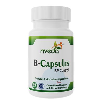 Nveda B Capsules for BP Support, Ayurvedic Product to Support Healthy Blood Pressure Levels, 60 Capsules