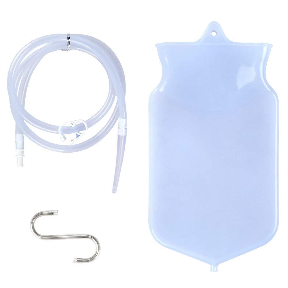 IS IndoSurgicals Enema Bag Kit for Home Use Silicon (2 L)