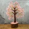 Reiki Crystal Products Certified Rose Quartz Tree, Spiritual Energy & Love, Healing Crystal Tree for Office, Home & Living Room, 500 Beads, Unique Gift for Valentine, Housewarming & More view 2