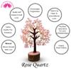 Reiki Crystal Products Certified Rose Quartz Tree, Spiritual Energy & Love, Healing Crystal Tree for Office, Home & Living Room, 500 Beads, Unique Gift for Valentine, Housewarming & More view 4