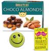 BOGATCHI Happy Birthday Rich Dry Fruit Collection Gift , Chocolate Coated Almonds, 100g + Free Birthday Greeting Card + Free Smiley Ball view 1
