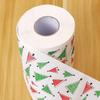 BESTOYARD Christmas Tissue Printed Roll Toilet Paper Xmas Festival Paper Towel for Kitchen Bathroom view 3