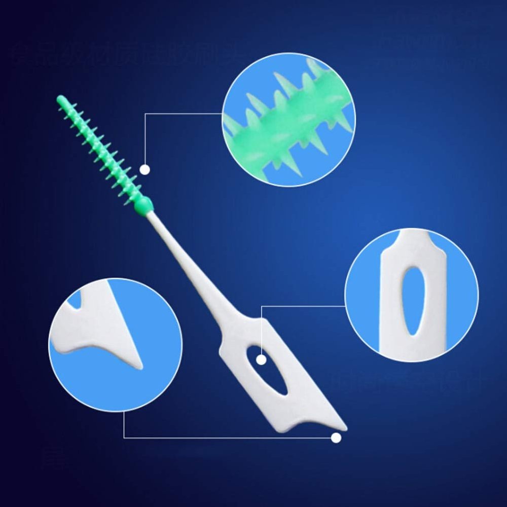 NavaFresh Basics 20Pcs/Pack Softadults Interdental Brushes Clean Between Teeth Floss Brushes Toothpick Toothbrush Dental Oral Care Tool: 20Pcs