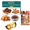 BOGATCHI New Year Special Rich Dry Fruit Collection Gift , Chocolate Coated Almonds, 200g + Free New Year Greeting Card+ Party Mask view 1