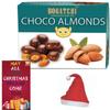 BOGATCHI Chocolate Coated Almonds, Chirstmas Rich Dry Fruit Collection Gift, 100g + Free Chirstmas Greeting Card + Free Xmas Gift view 1