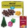 BOGATCHI Chocolate Coated Raisins, Chirstmas Rich Dry Fruit Collection Gift, 200g + Free Chirstmas Greeting Card + Free Xmas Gift view 1