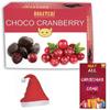 BOGATCHI Chirstmas Rich Dry Fruit Collection Gift , Chocolate Coated Cranberry, 100g + Free Chirstmas Greeting Card + Free X-mas Gift view 1