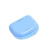 Onwon 6 Pieces Retainer Case Mouth Guard Case Orthodontic Denture Storage Container Carabiner Hook Air Vent Holes Dental Teeth Retainer Box view 2