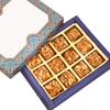 Ghasitaram Gifts Sweets - Blue Print 12 pcs Sugarfree Roasted Almond Bites Box|Sugar Free Sweets|Diabetic Friendly|Diwali Sugar Free Sweets Box view 1