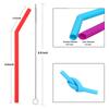Reusable Silicone Straws for Toddlers & Kids - 6 pcs Flexible Short Drink 6.7" Straws for 6-12 oz Yeti/Rtic/Ozark Tumblers & 2 Cleaning Brushes - BPA Free, no Rubber Tast view 2