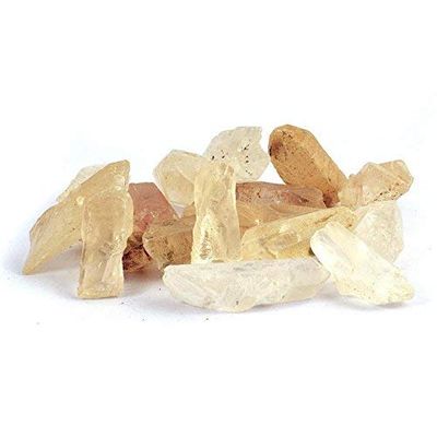 100% Natural Clear Quartz 200 Grams Rough Stone Crystal (3 to 4 Small Stones)