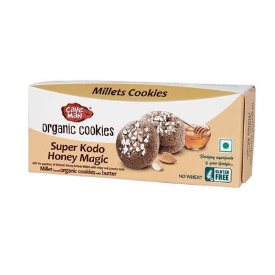 CAVE MAN  odo Millet Cookies with Honey - 120 Gram
