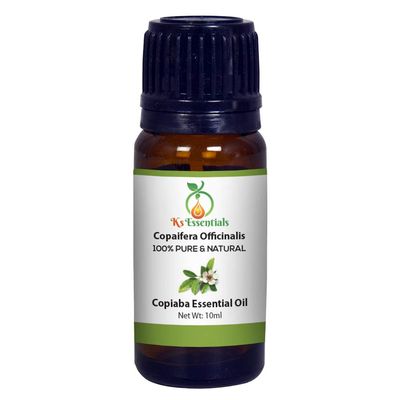 Ks Essentials 100% Pure Copaiba Essential Oil (Copaifera officinalis) Natural Therapeutic Grade (10 ML)