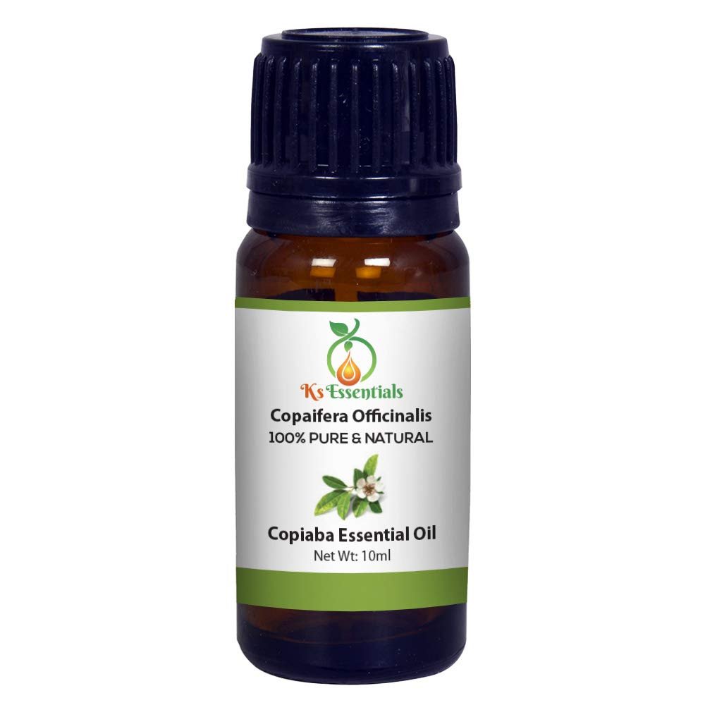 Ks Essentials 100% Pure Copaiba Essential Oil (Copaifera officinalis) Natural Therapeutic Grade (10 ML)