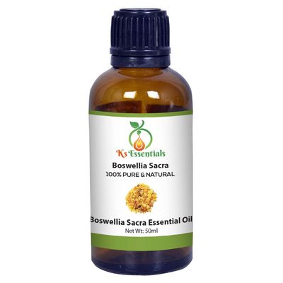 Ks Essentials 100% Pure Boswellia Sacra (Frankincense) Essential Oil Natural Therapeutic Grade (50 ML)