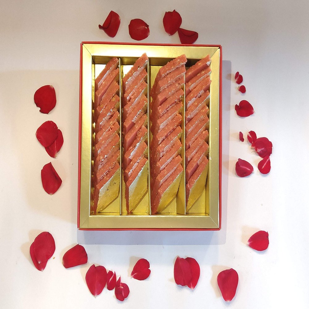Ghasitarams Rose Kaju Katli - 350g