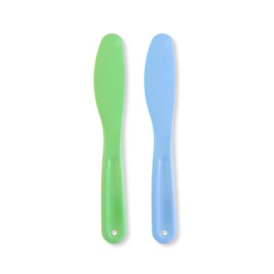 [Ear Lobe and Accessories] Personal/Professional Wax Knife/Applicator for Hair Removal | Solid Plastic, 18.5 cm - Pack of 2 (Color May Vary)