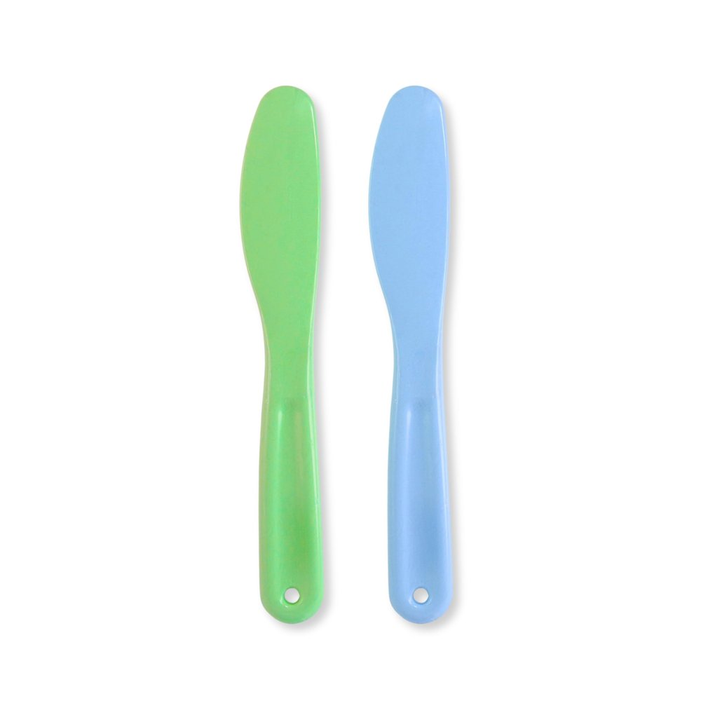 [Ear Lobe and Accessories] Personal/Professional Wax Knife/Applicator for Hair Removal | Solid Plastic, 18.5 cm - Pack of 2 (Color May Vary)