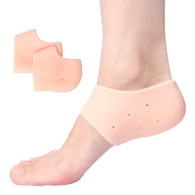 GJSHOP Heel Pain Relief Silicone Gel Heel Socks | Heel Protector Socks For Men And Women (Multi Color - As per Availability)