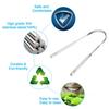 NJ Tongue Cleaner, Medical Grade Stainless Steel,Stainless Steel Tongue Cleaner for Both Adult and Kids: 2 Pcs view 2