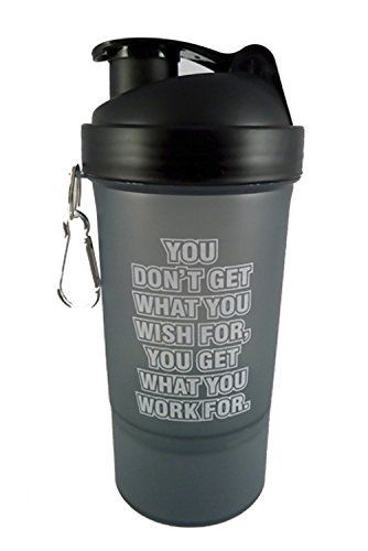 ALLIED SALES INDIA SG -301 Gym Shaker with Protein Compartment ; 600 Ml