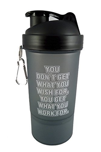 ALLIED SALES INDIA SG -301 Gym Shaker with Protein Compartment ; 600 Ml