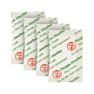 O2frepak 50-Pack 300CC Food Grade Oxygen Absorbing Rectangular Red Reusable Simple Pouch Packets for Home Made Jerky and Long Term Food Storage