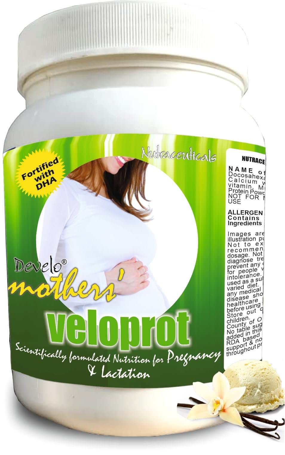 Develo Pregnancy & Lactation Protein Powder, Supplement for Pregnant Women & Lactating/Breastfeeding Mothers -1kg (Vanilla)
