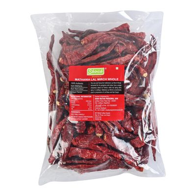 Shirish Masala Mathania Red Chilli (Lal Mirch)(Stemless) (300g),Sortex Clean, 70 Years of Trust