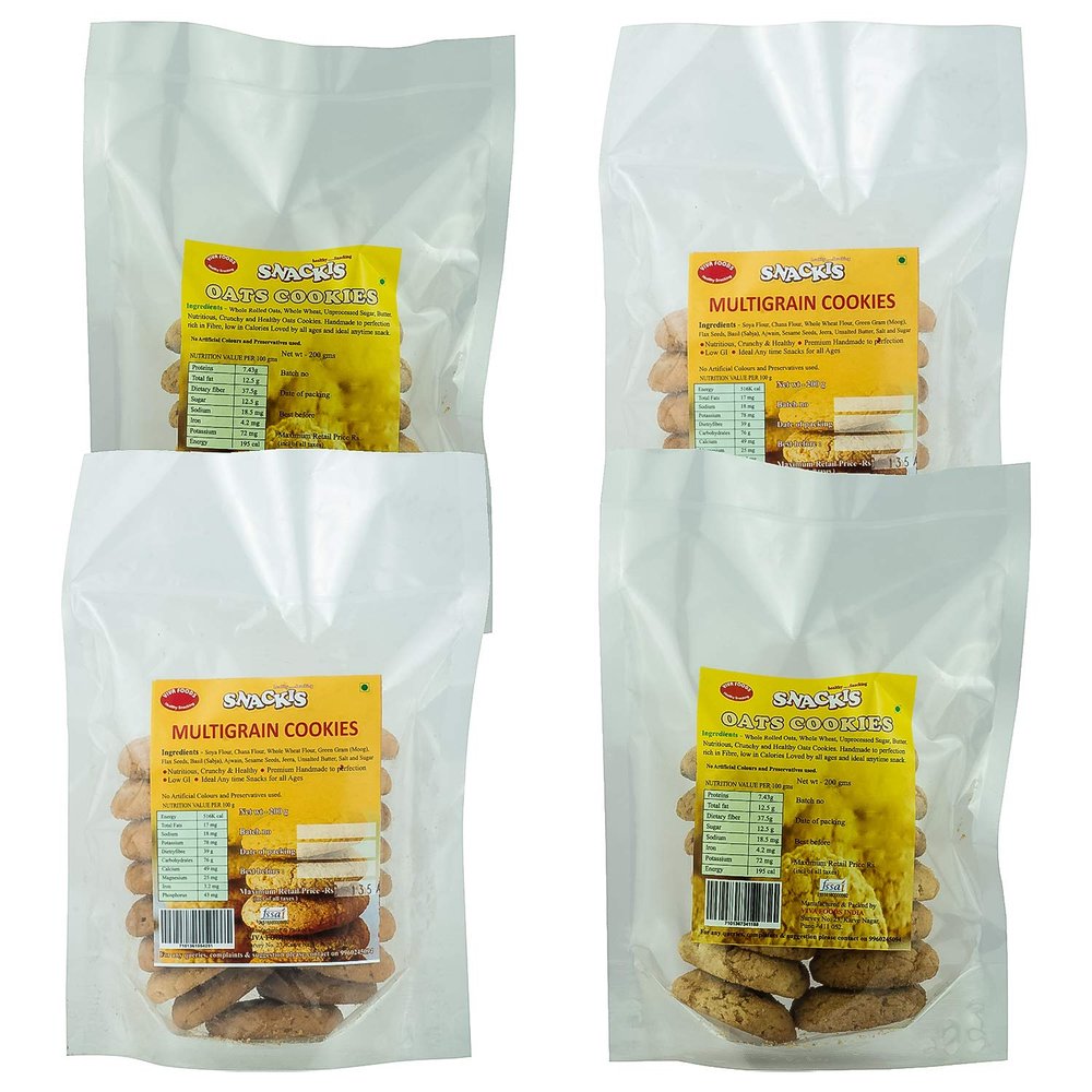Oats Cookies MULTIGRAIN Cookies- 2 Packs Each