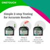 OneTouch Select Plus Simple glucometer machine | Simple & accurate testing of Blood sugar levels at home | Global Iconic Brand | FREE 10 Test Strips + 10 Sterile Lancets + 1 Lancing device view 3