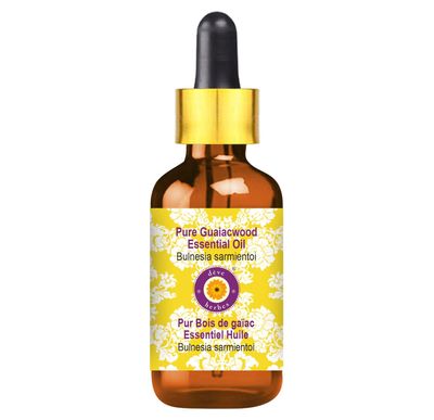 Deve Herbes Guaiacwood Essential Oil (Bulnesia sarmientoi) with Glass Dropper Pure | Viscous Texture | Rich Aroma | Unisex | All Skin Types |Natural Extract Steam Distilled 10ml