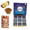 BOGATCHI Happy New Year 2019 Gift Hamper Combo,9pcs + Plum Cake, 1 pcs + Happy New Year Card + Free New Year Party Mask view 1