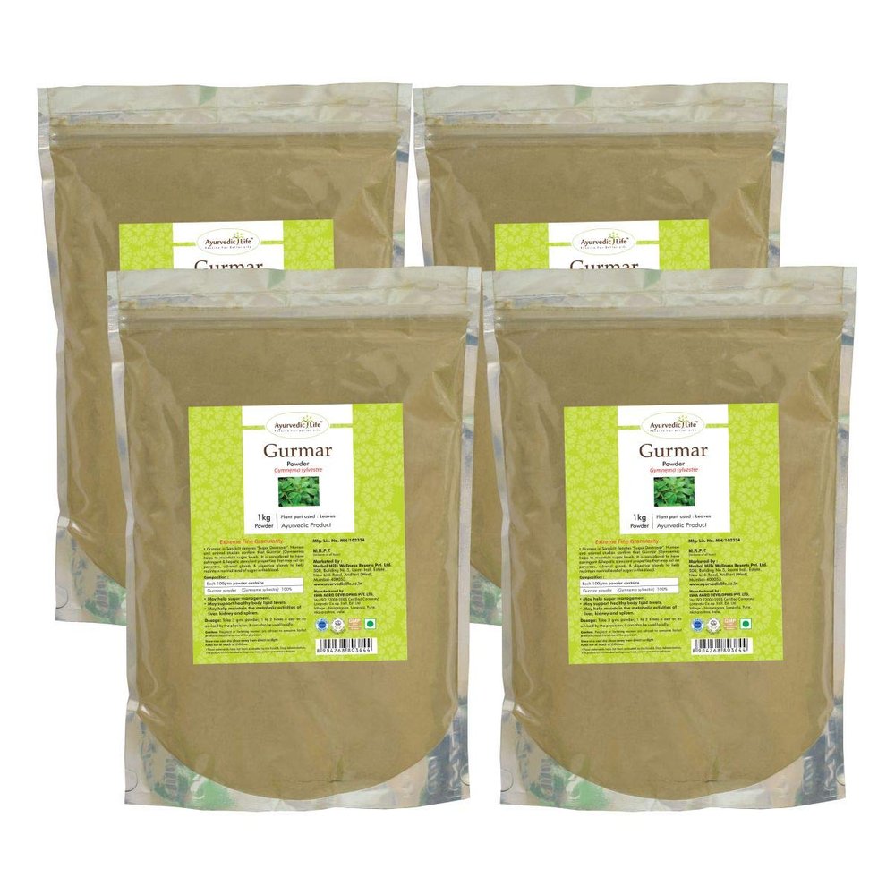 Ayurvedic Life Gurmar Powder - 1 kg powder - Pack of 4