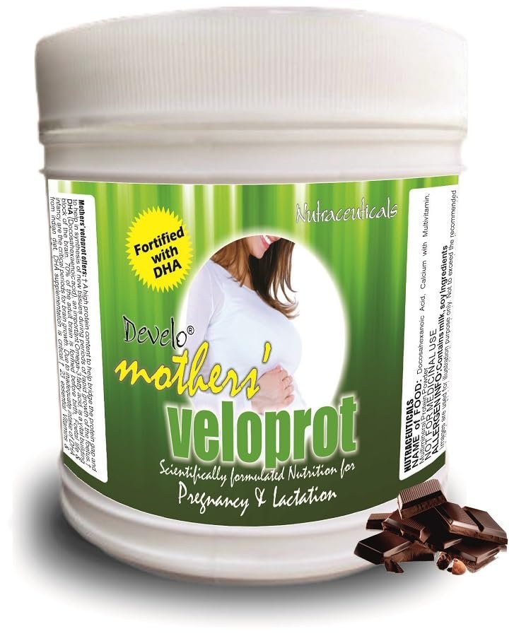 Develo Pregnancy & Lactation Protein Powder, Supplement for Pregnant Women & Lactating/Breastfeeding Mothers -500 g (Chocolate)