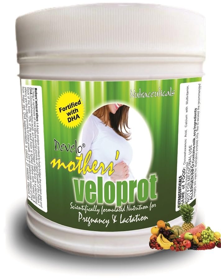 Develo Pregnancy & Lactation Protein Powder, Supplement for Pregnant Women & Lactating/Breastfeeding Mothers -500 g (Mixed Fruit)