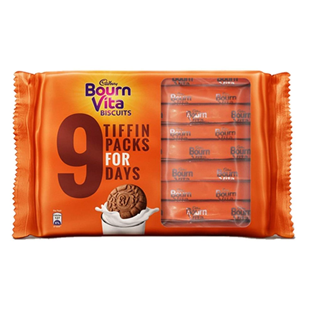 Cadbury Bournvita Pro Health Vitamins Chocolate Biscuits, 250g (9x27.78g) - (Pack of 8)
