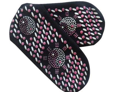 WowObjects 1Pc Self-Heating Health Care Socks Tourmaline Magnetic Therapy Comfortable and Breathable Massager& Color: Red