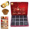 BOGATCHI Happy New Year 2019 Gift Hamper Combo,12pcs + Plum Cake, 1 pcs + Happy New Year Card + Free Party Mask view 1