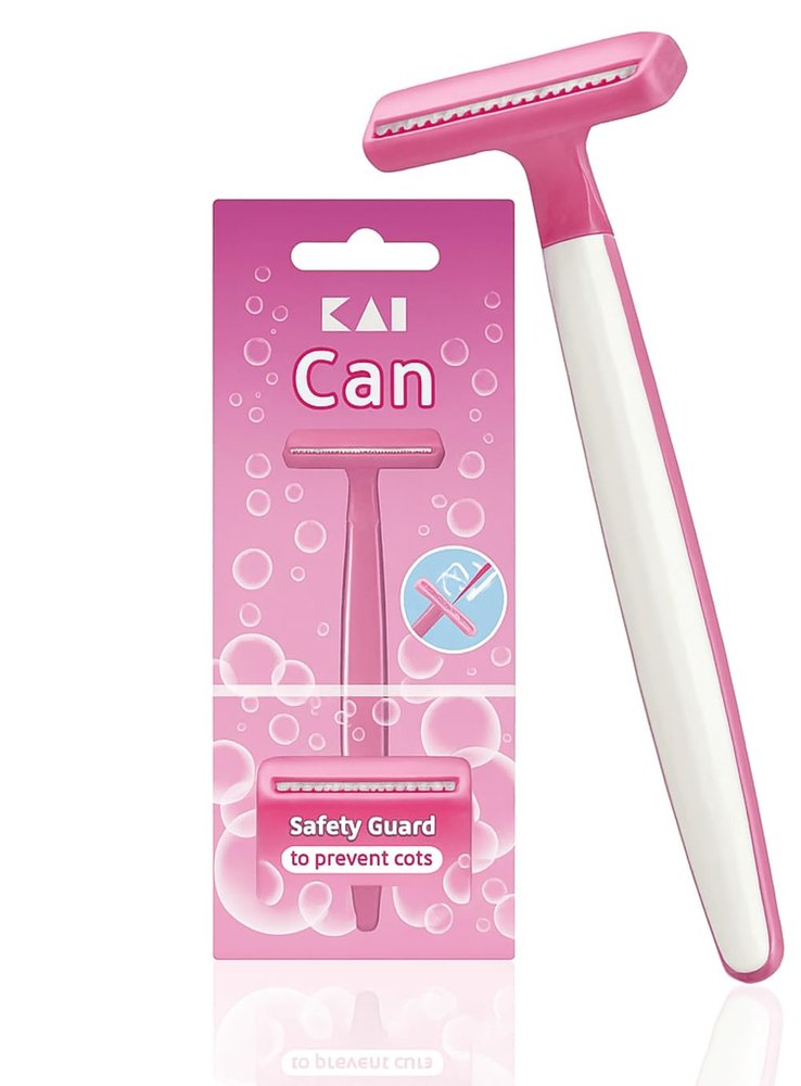 Kai Can Premium Body &Bikini Razor for Women- Pack of 5 super sharp razor blade made By japan